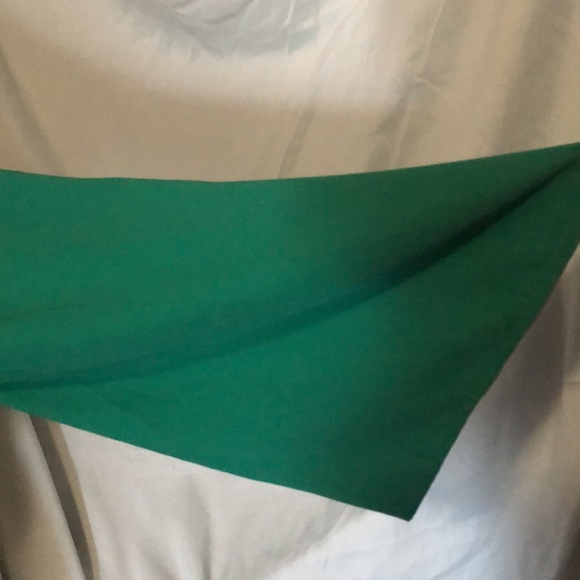 NWOT Monroe And Main Green Layered Crossover Wrap with Tie Flare Sleeve Top - Picture 3 of 8